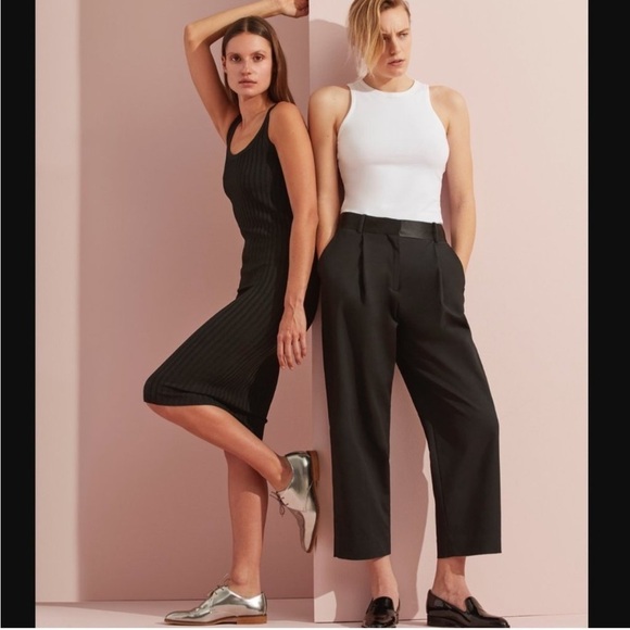 Everlane Black The E2 Ribbed Tank Midi Dress Sleeveless - Picture 14 of 14